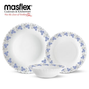 MASFLEX 6 PIECE PRINTED OPAL DINNER SET-PRIME ROSE