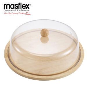 MASFLEX ROUND CHARCUTERIE BOARD WITH COVER
