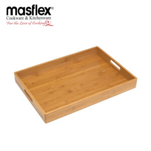 MASFLEX SMALL RECTANGULAR BAMBOO SERVING TRAY