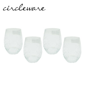 Masflex Chateau Stemless Goblets Set of 4  18oz /532ml