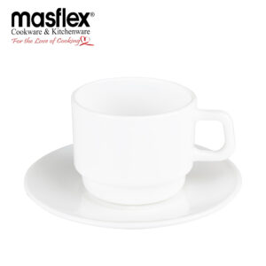 MASFLEX 190ML ROUND CUP AND SAUCER